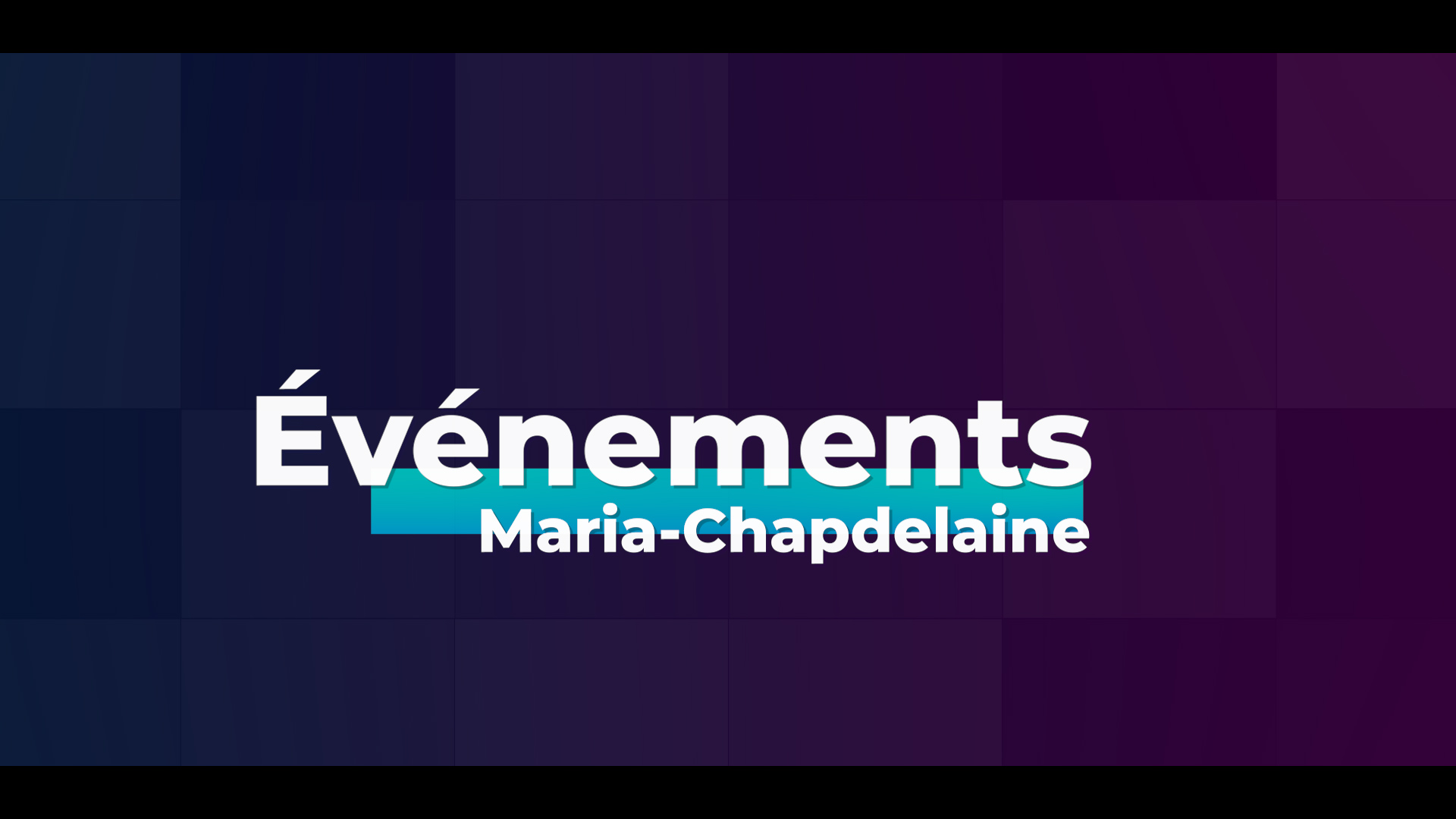 Télé du Haut-du-Lac - Événement Maria-Chapdelaine